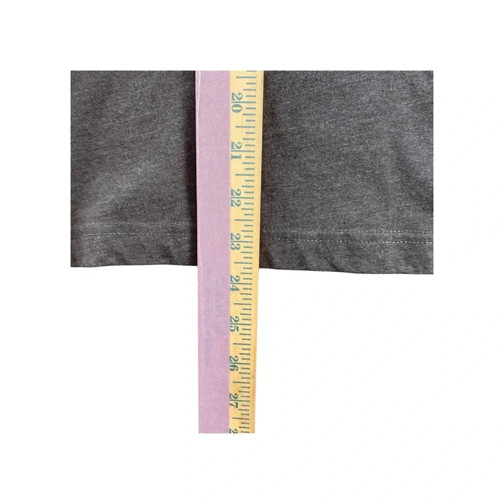 Converse All Star Long‎ Sleeve Graphic T Shirt Gray Blue Kids Youth L 12 13 yrs